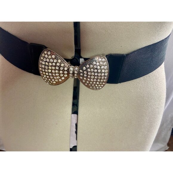 Torrid size 2 black rhinestone bow belt - Picture 2 of 3